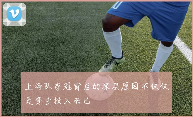 上海队夺冠背后的深层原因不仅仅是资金投入而已
